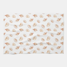 Coastal Seashell Oceanside Beach Nautical Geschirrtuch