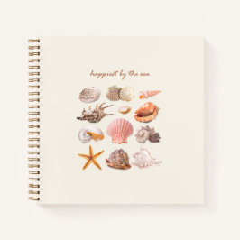 Coastal Seashells Aesthetic Notizbuch