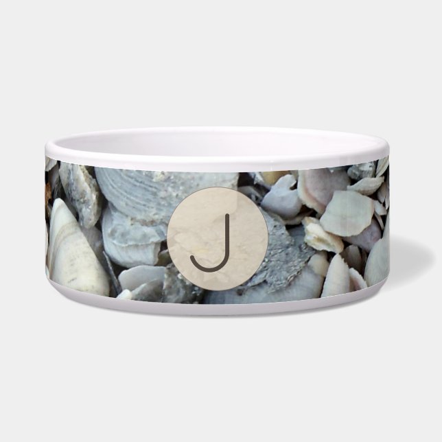 Coastal Shells Initial Pet Style Napf (Vorderseite)