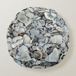 Coastal Shells Round Accent Rundes Kissen