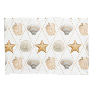 Coastal Starfish and Seashells Kissenbezug