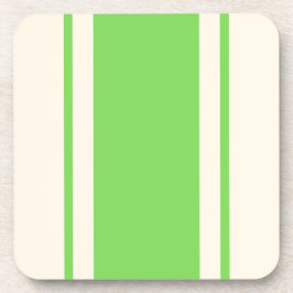 Coastal Stripe Coaster - Lime & Cream Getränkeuntersetzer