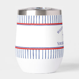  Coastal Stripe Monogram Boat Name Design