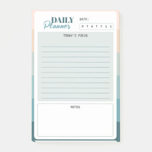 Coastal Stripes Mini Tagesplaner Post-it Klebezettel