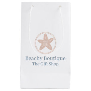 Coastal Style Ihr Logo Elegantes Strandgeschäft Kleine Geschenktüte