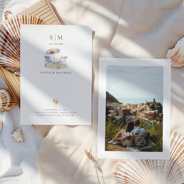 Coastal Summer Beach | Photo Save The Date (Von Creator hochgeladen)