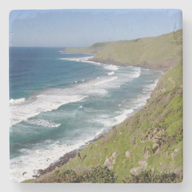 Coastal-Szenerie Steinuntersetzer (Vorderseite)
