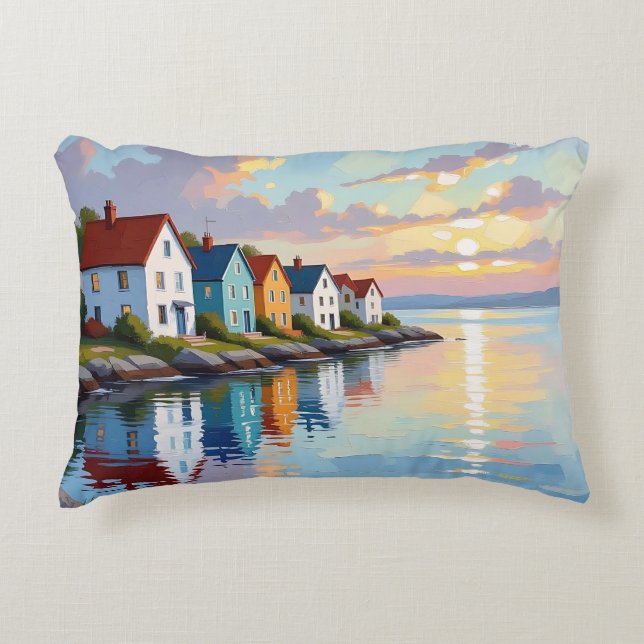 Coastal Themed | Beach Homes on the Bay   Dekokissen (Vorderseite)