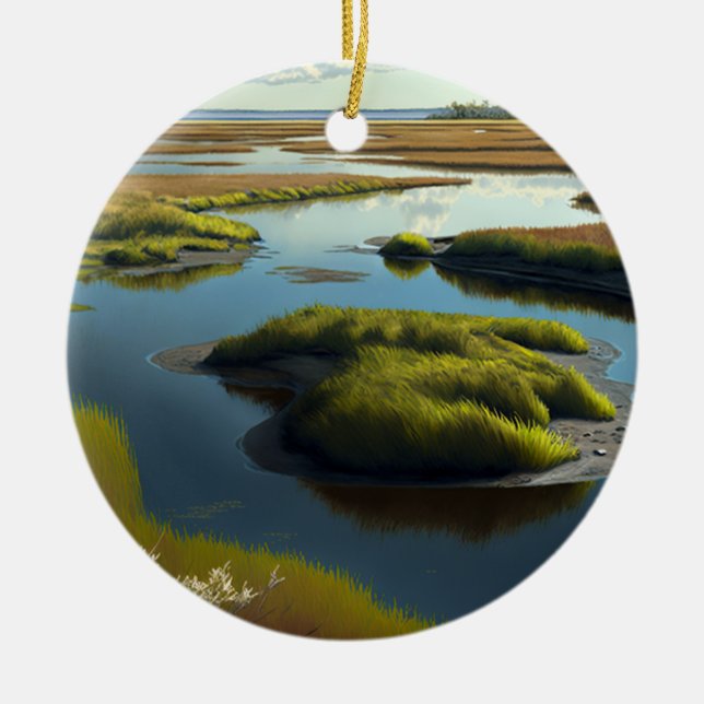 Coastal Tranquility Keramik Ornament (Vorne)