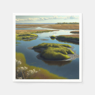 Coastal Tranquility Serviette