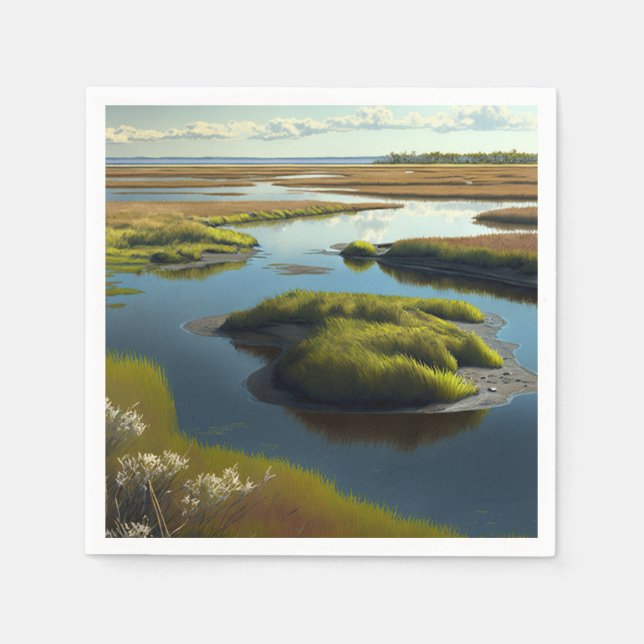 Coastal Tranquility Serviette (Vorderseite)