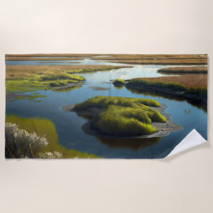 Coastal Tranquility Strandtuch