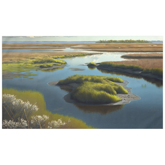 Coastal Tranquility Tischdecke (Vorderseite (Horizontal))