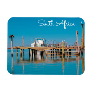 Coastal Velddrif South Africa Landscape Boat Birds Magnet