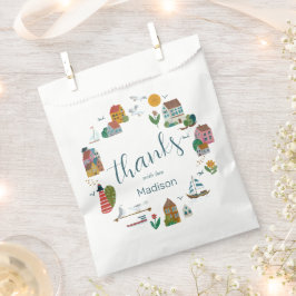 Coastal Village Blue Boy Nautical Baby Dusche Geschenktütchen