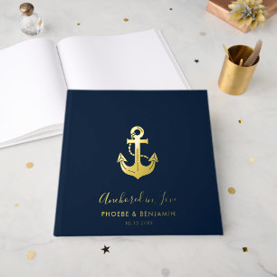 Coastal Yacht Club Hochzeit Personalisierte Namen Gästebuch