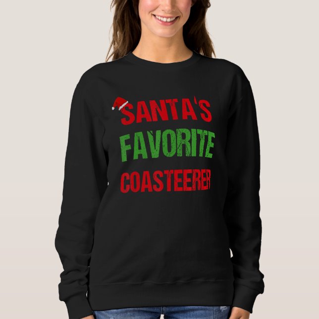 Coasteerer Funny Pajama Weihnachten Sweatshirt (Vorderseite)