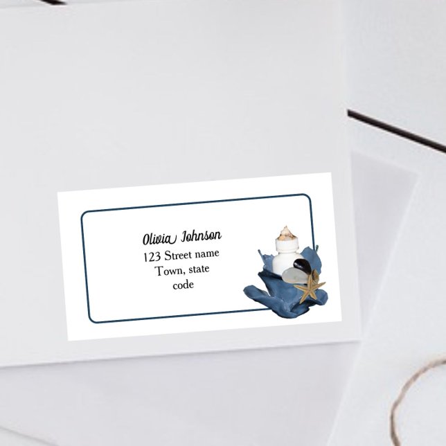 Coastell Seashell Beach Blue Iris elegant modern (Von Creator hochgeladen)