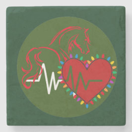  Coaster Christmas Logo Steinuntersetzer