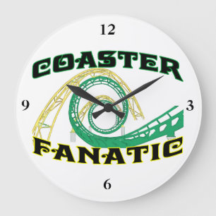 Coaster Fanatic Große Wanduhr