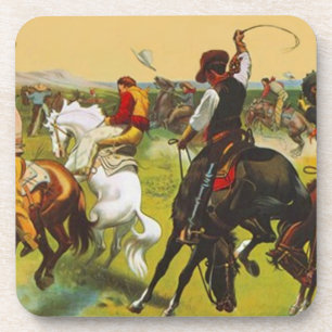 Coaster Wild West Bronco Busting Pferde Reiten Untersetzer