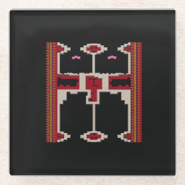 Coaster with Design of Borneo Glasuntersetzer (Vorderseite)