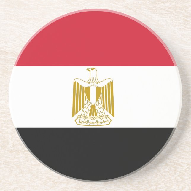 Coaster with Flag of Egypt Untersetzer (Vorne)