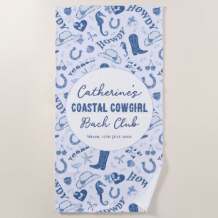 Coastgirl Bach Club Fun Muster Strandtuch