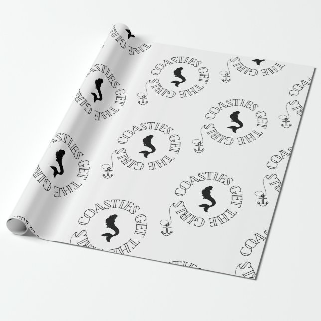 Coasties holen die Mädchen zum Wrapping Paper Geschenkpapier (Ungerollt)