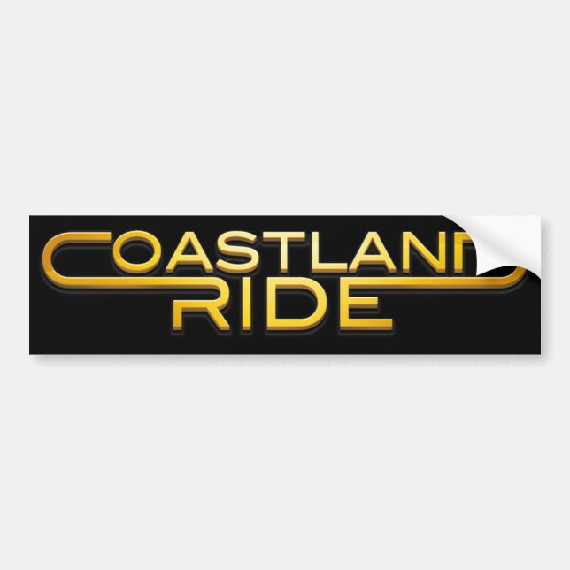 Coastland Ride - Name logo Autoaufkleber (Vorne)