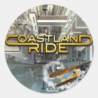 Coastland Ride - On Top Of The World CD Cover Runder Aufkleber