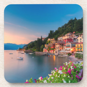 Coastline   Varenna, Lombardy, Italy Getränkeuntersetzer