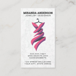 Coat Hanger and Fashion Dress Visitenkarte