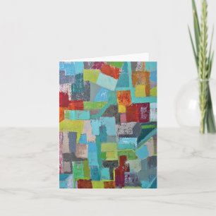 Coat many Colors Blank Notecard Karte