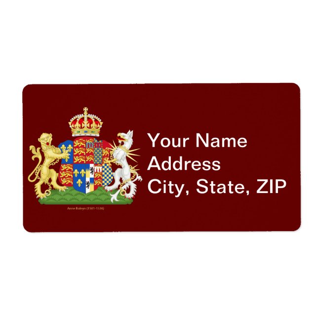 Coat of Arms Anne Boleyn (Vorne)