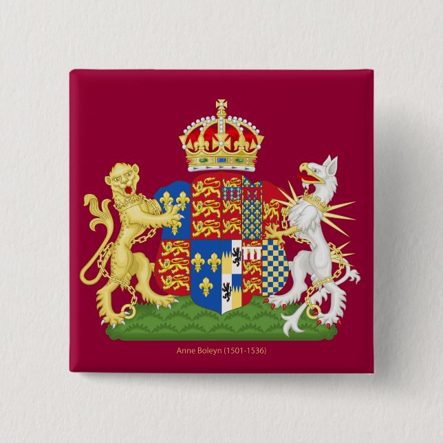 Coat of Arms Anne Boleyn Button (Vorderseite)