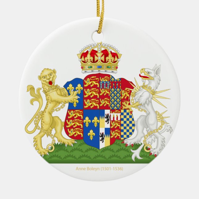 Coat of Arms Anne Boleyn Keramikornament (Vorne)