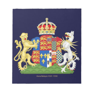 Coat of Arms Anne Boleyn Notizblock