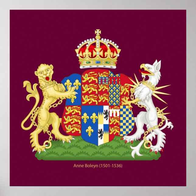 Coat of Arms Anne Boleyn Poster (Vorne)