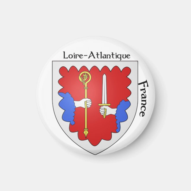 Coat of Arms Loire, Frankreich Magnet (Vorne)