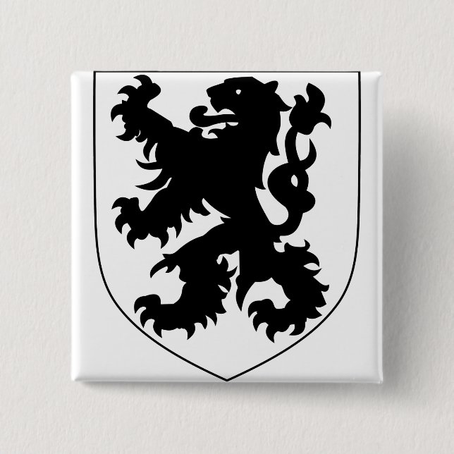 Coat of Arms of Flanders Button (Vorderseite)