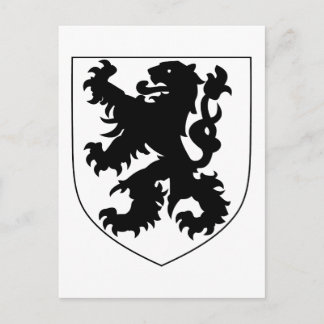 Coat of Arms of Flanders Postkarte