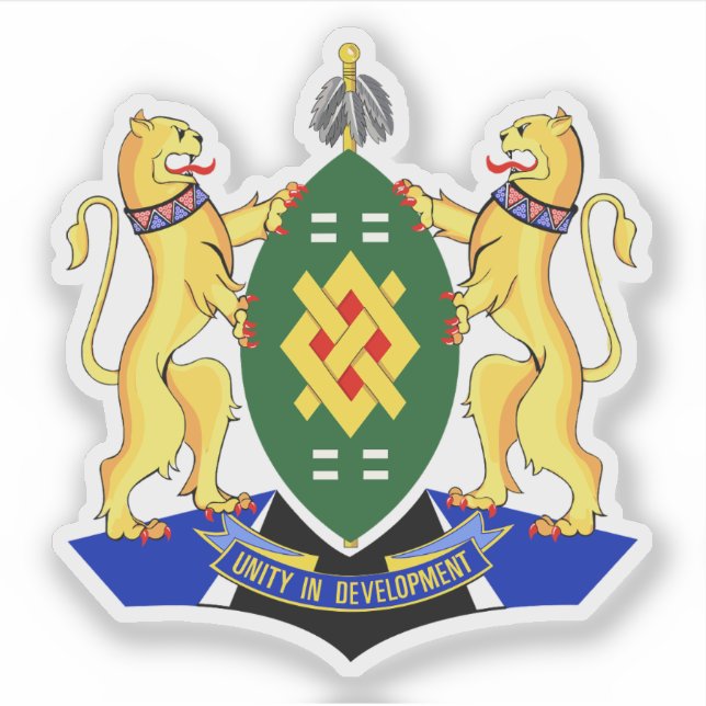 Coat of arms of Johannesburg, the Republic of Sout Aufkleber (Vorderseite)
