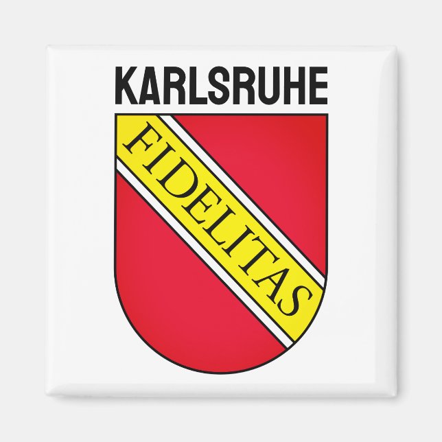 Coat of Arms of Karlsruhe, GERMANY Magnet (Vorne)