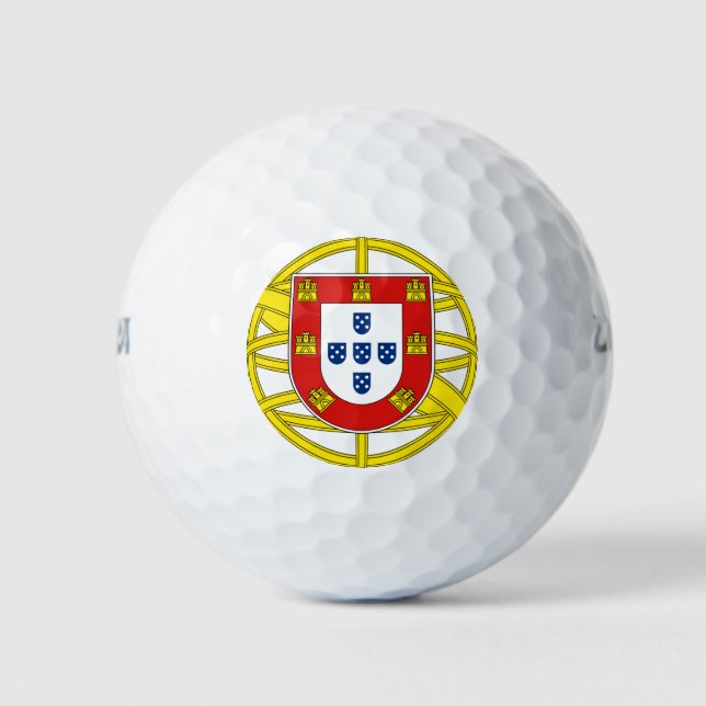 Coat of Arms of Portugal (Lesser coa) Golf Head Co Golfball (Vorderseite)