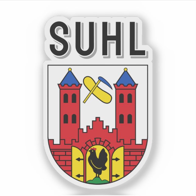 Coat of Arms of Suhl, Germany Aufkleber (Vorderseite)