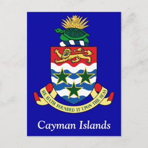 Coat of arms of the Cayman Islands Postkarte