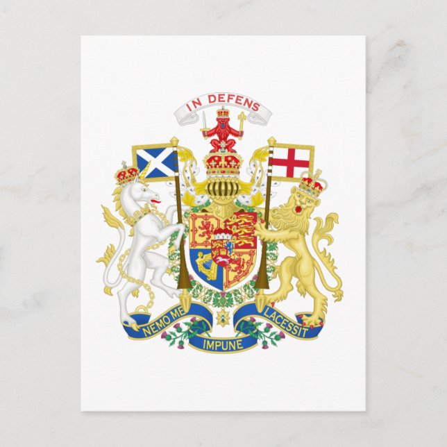 Coat of Arms of the United Kingdom in Scotland Postkarte (Vorderseite)