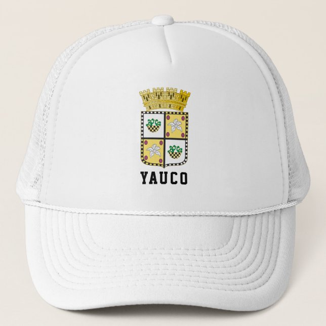 Coat of Arms of Yauco, Puerto Rico Truckerkappe (Vorderseite)