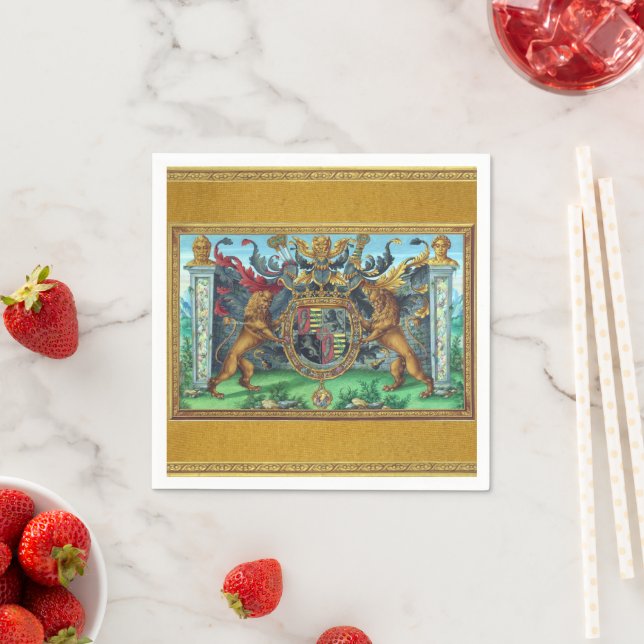 Coat of Arms Paper Napkin Serviette (Beispiel)